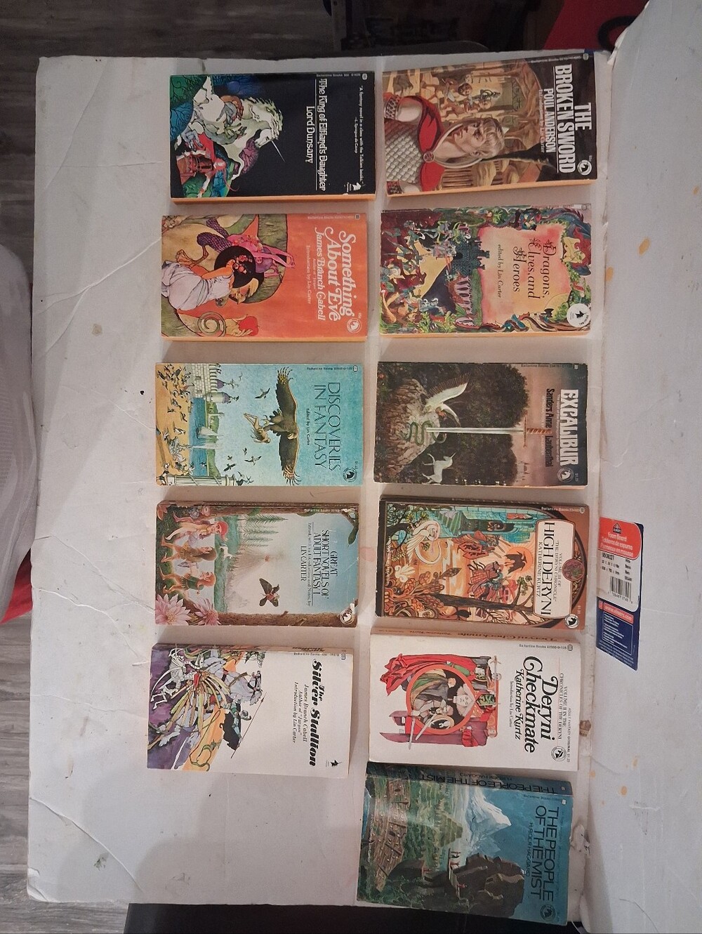 Vintage Paperback Fantasy Novels Bundle - 11 Books In Total